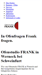 Mobile Screenshot of ofenstudiofrank.de